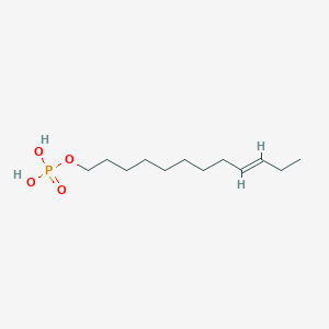 molecular formula C12H25O4P B10852634 Phosphoric acid mono-((E)-dodec-9-enyl) ester 