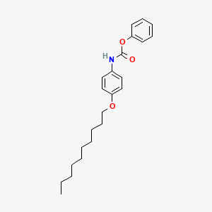 molecular formula C23H31NO3 B10852657 Phenyl 4-(decyloxy)phenylcarbamate 