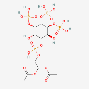molecular formula C12H24O22P4 B10852661 Phosphatidylinositol-3,4,5-trisphosphate 