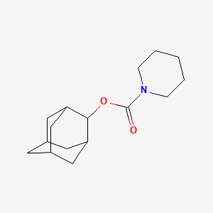 molecular formula C16H25NO2 B10852673 Piperidine-1-carboxylic acid adamantan-2-yl ester 