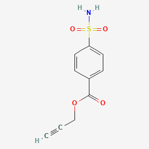 molecular formula C10H9NO4S B10852692 Prop-2-ynyl 4-sulfamoylbenzoate CAS No. 915694-58-5