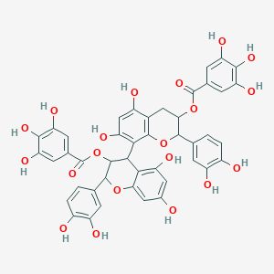 molecular formula C44H34O20 B10852700 ent-Epicatechin-(4alpha->8)-ent-epicatechin 3,3'-digallate 