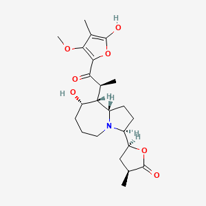 molecular formula C23H33NO7 B10852720 Protostemodiol 