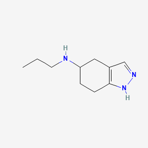 molecular formula C10H17N3 B10852723 Propyl-(4,5,6,7-tetrahydro-2H-indazol-5-yl)-amine 