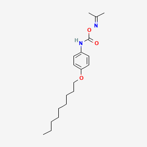 molecular formula C19H30N2O3 B10852730 propan-2-one O-4-(nonyloxy)phenylcarbamoyl oxime 