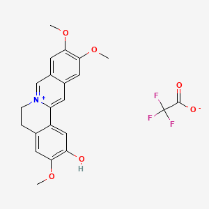 molecular formula C22H20F3NO6 B10852748 Pseudocolumbamine trifluoroacetate 