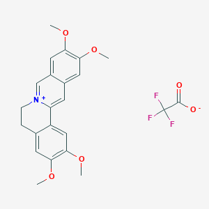molecular formula C23H22F3NO6 B10852752 Pseudopalmatine Trifluoroacetate 