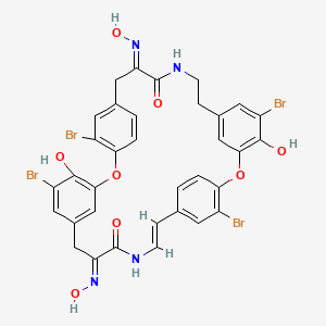 molecular formula C34H26Br4N4O8 B10852773 Bastadin 7 