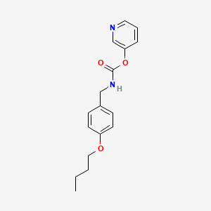 molecular formula C17H20N2O3 B10852839 Pyridin-3-yl 4-butoxybenzylcarbamate 