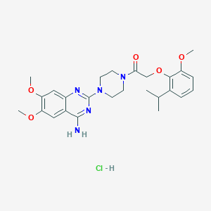 molecular formula C26H34ClN5O5 B10852878 Rec 15/2615 (hydrochloride) 