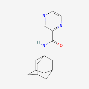 molecular formula C15H19N3O B10852990 Pyrazine-2-carboxylic acid adamantan-1-ylamide 