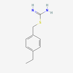 molecular formula C10H14N2S B10853001 S-(4-Ethylbenzyl)isothiourea hydrochloride 