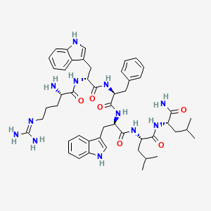 molecular formula C49H66N12O6 B10853016 RwFwLL-NH2 