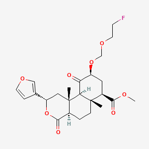 molecular formula C24H31FO8 B10853090 salvinorin B 2-fluoroethoxymethyl ether 