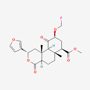 molecular formula C22H27FO7 B10853128 salvinorin B fluoromethyl ether 
