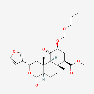 molecular formula C25H34O8 B10853130 salvinorin B propoxymethyl ether 