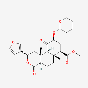 molecular formula C26H34O8 B10853137 salvinorin B tetrahydropyran-2-yl ether 