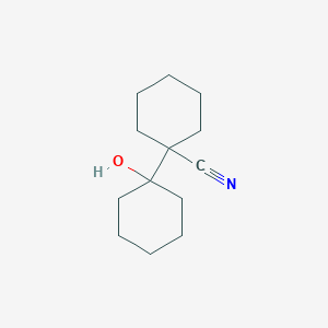 molecular formula C13H21NO B108532 1'-羟基-双环己基-1-腈 CAS No. 57527-71-6