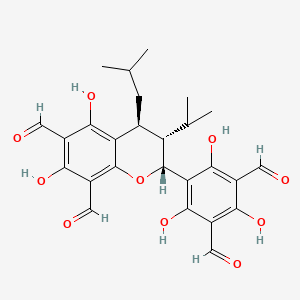 molecular formula C26H28O10 B10853222 sideroxylonal B 