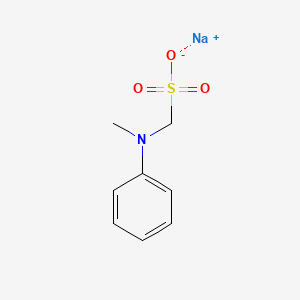molecular formula C8H10NNaO3S B10853280 Sodium N-methylphenylaminomethanesulfonate 