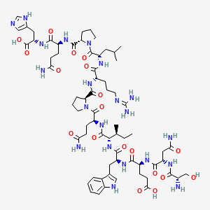 molecular formula C67H101N21O19 B10853287 Snewiqprlpqh 