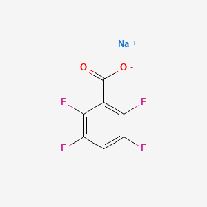 molecular formula C7HF4NaO2 B10853300 Sodium 2,3,5,6-tetrafluorobenzoate 