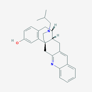 molecular formula C27H30N2O B10853314 (1S,14R,15R)-25-(2-methylpropyl)-4,25-diazahexacyclo[13.7.3.01,14.03,12.05,10.017,22]pentacosa-3,5,7,9,11,17(22),18,20-octaen-20-ol 
