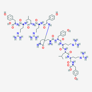 molecular formula C80H122N24O18 B10853374 Sub[-Tyr-Arg-Leu-Arg-Tyr-NH2]2 