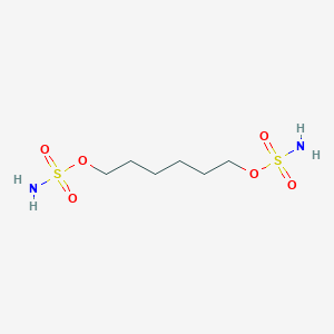molecular formula C6H16N2O6S2 B10853384 6-sulfamoyloxyhexyl sulfamate 