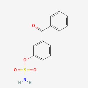molecular formula C13H11NO4S B10853387 (3-benzoylphenyl) sulfamate 