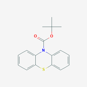 molecular formula C17H17NO2S B10853424 tert-butyl 10H-phenothiazine-10-carboxylate 