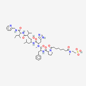 molecular formula C56H86N10O11S B10853428 Sul-Pro-Phe-N-MeHis-LVA-Ile-Amp 