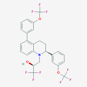 molecular formula C26H20F9NO3 B10853442 Tetrahydroquinoline A 