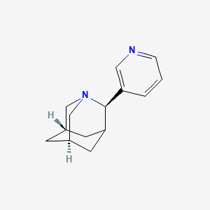 molecular formula C14H18N2 B10853469 (2r,3s,5r,7s)-2-(Pyridin-3-Yl)-1-Azatricyclo[3.3.1.1~3,7~]decane 