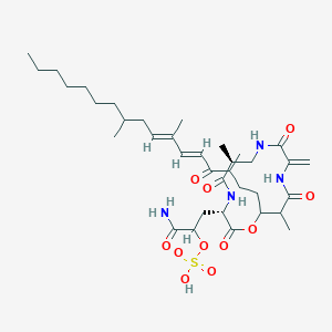molecular formula C36H58N4O11S B10853486 Topostatin 