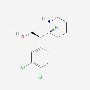 molecular formula C13H17Cl2NO B10853492 Threo-3,4-dichlororitalinol hydrochloride 