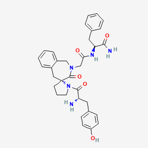 molecular formula C33H37N5O5 B10853560 Tyr-(R)-spiro-Aba-Gly-Phe-NH2 