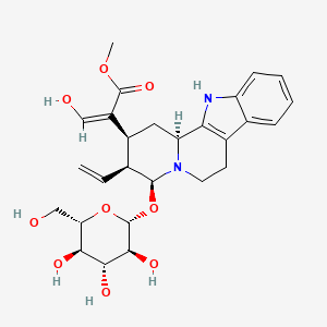 molecular formula C27H34N2O9 B10853578 Turbinatine 