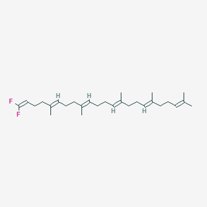 molecular formula C28H44F2 B10853588 Trisnorsqualene difluoromethylidene 