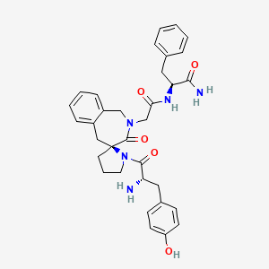 molecular formula C33H37N5O5 B10853600 Tyr-(S)-spiro-Aba-Gly-Phe-NH2 
