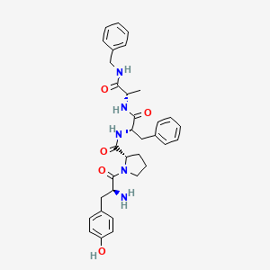 molecular formula C33H39N5O5 B10853709 Tyr-Pro-Phe-Ala-Bn 