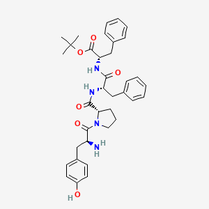 molecular formula C36H44N4O6 B10853714 Tyr-Pro-Phe-Phe-OC(CH3)3 