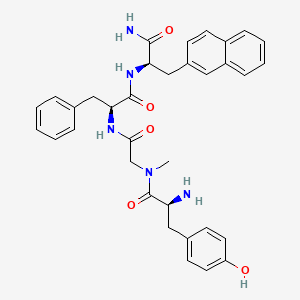 molecular formula C34H37N5O5 B10853728 Tyr-Sar-Phe-D-2-Nal-NH2 