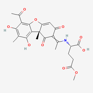 molecular formula C24H25NO10 B10853752 Usimine A CAS No. 1005771-13-0