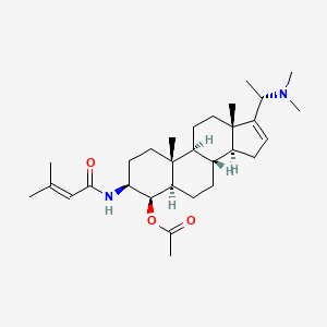 molecular formula C30H48N2O3 B10853757 Vaganine D 