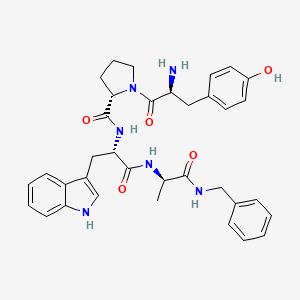 molecular formula C35H40N6O5 B10853763 Tyr-Pro-Trp-D-Ala-Bn 