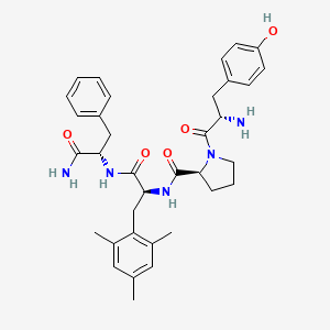 molecular formula C35H43N5O5 B10853764 Tyr-Pro-Tmp-Phe-NH 