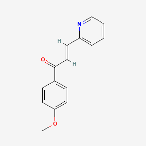 molecular formula C15H13NO2 B10853836 1-(4-Methoxyphenyl)-3-(pyridin-2-yl)prop-2-en-1-one 