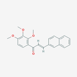 molecular formula C22H20O4 B10853846 3-(Naphthalen-2-yl)-1-(2,3,4-trimethoxyphenyl)prop-2-en-1-one 