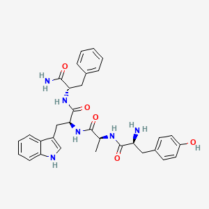 molecular formula C32H36N6O5 B10853877 Yawf-NH2 